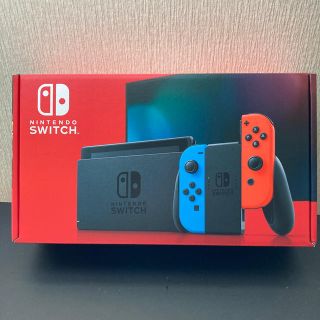 ニンテンドースイッチ(Nintendo Switch)の新品 任天堂 スイッチNintendo Switch  ネオンレッド(家庭用ゲーム機本体)