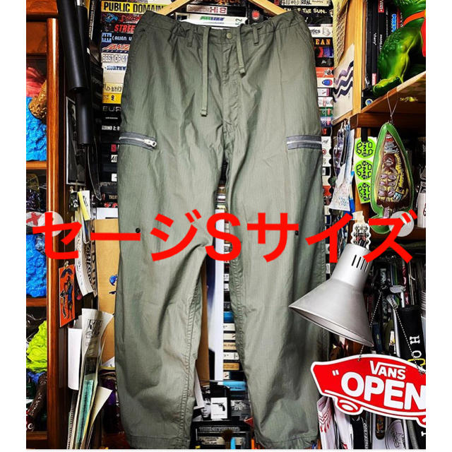 限定二枚目50％OFF SSZ PARASITE PANTS セージSサイズ パンツ