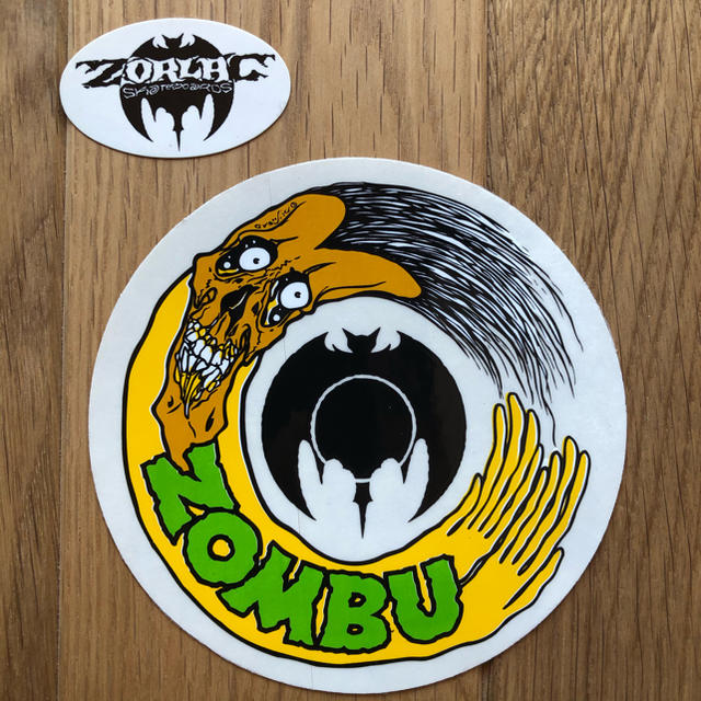 希少　90’sステッカー Zorlac Zombu + Zorlacロゴ