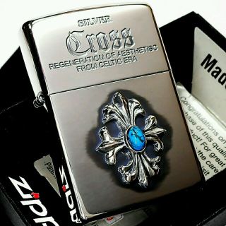 ジッポー(ZIPPO)の♥zippo♥限定♥ターコイズ/クロス♥(タバコグッズ)