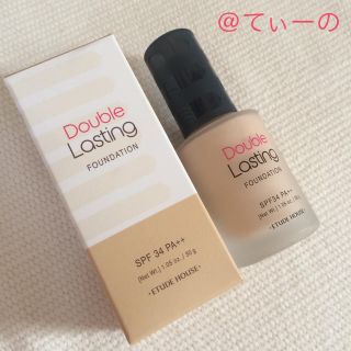 エチュードハウス(ETUDE HOUSE)の【ETUDE HOUSE】ダブルラスティングファンデーション【美品】(ファンデーション)