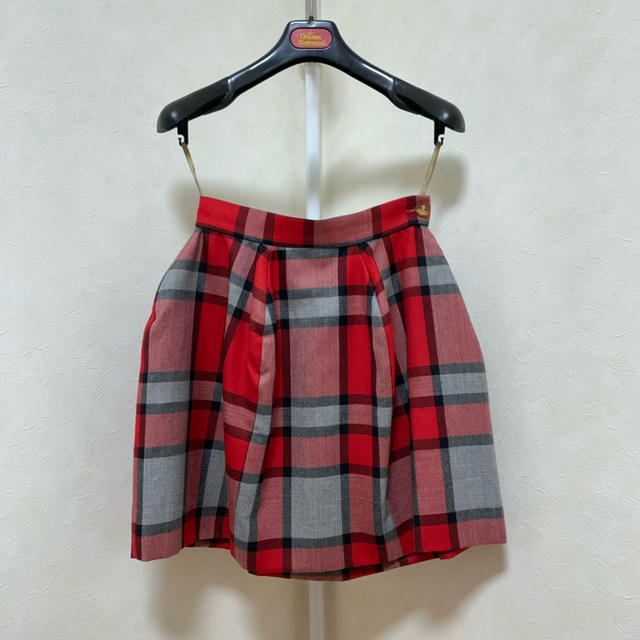 Vivienne Westwood(ヴィヴィアンウエストウッド)のチェック柄クリニスキュールスカート レディースのスカート(ひざ丈スカート)の商品写真