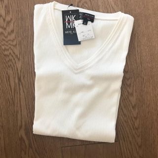 ミッシェルクランオム(MICHEL KLEIN HOMME)のMICHEL KLEIN 白トップス(Tシャツ/カットソー(半袖/袖なし))