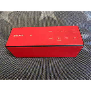 ソニー(SONY)の期間限定値下げ ソニー ブルートゥース スピーカー SRS-X3 赤 美品(スピーカー)