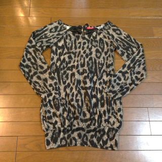 ヒョウ柄♡ワンピース♡冬使用(ミニワンピース)
