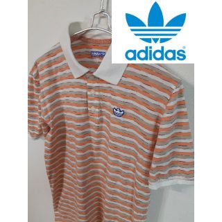 アディダス(adidas)の【adidas × GONZ】コラボ/ボーダーポロシャツ/半袖/夏服(Tシャツ/カットソー(半袖/袖なし))