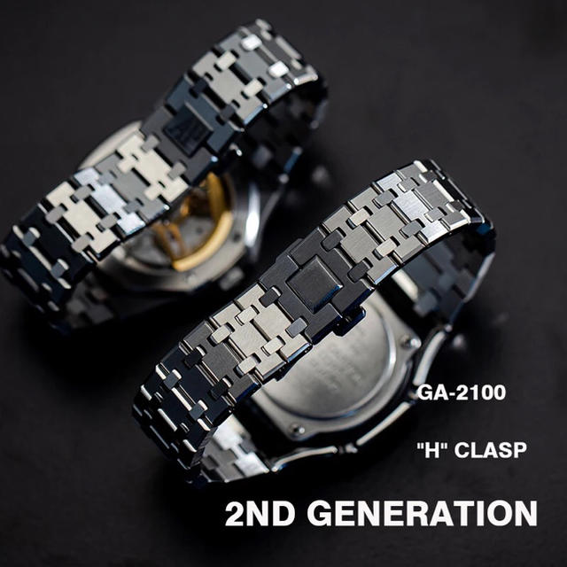 G-SHOCK(ジーショック)のG-SHOCK GA-2100 フルメタル カスタム用 セット オーデマピゲ メンズの時計(金属ベルト)の商品写真