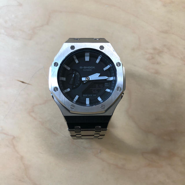 G-SHOCK(ジーショック)のG-SHOCK GA-2100 フルメタル カスタム用 セット オーデマピゲ メンズの時計(金属ベルト)の商品写真