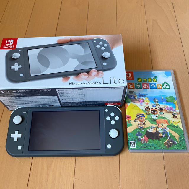 Nintendo Switch Light グレー あつまれどうぶつの森　セット