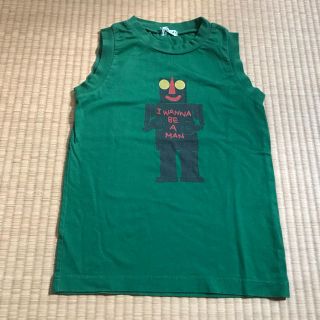 ハッカキッズ(hakka kids)のハッカキッズ★ロボットタンクトップ140グリーン美品(Tシャツ/カットソー)