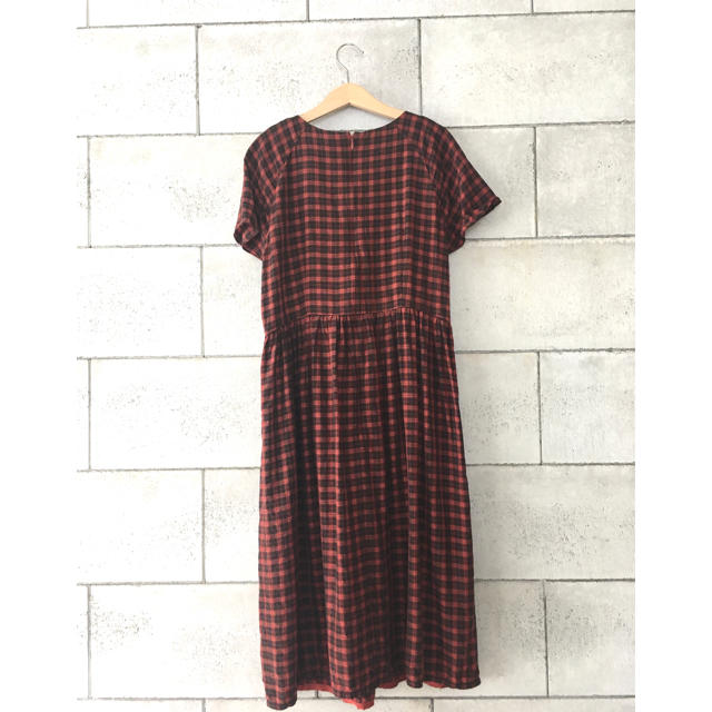 MUVEIL WORK(ミュベールワーク)のMUVEIL タータンチェック ワンピース レディースのワンピース(ひざ丈ワンピース)の商品写真