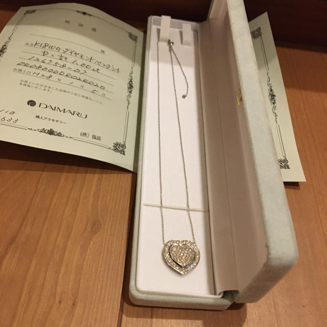 大丸購入 ダイヤ1カラットネックレス 16万円 保証書あり バリエーション豊富 ネックレス