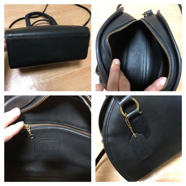 良品 USA製 old coach 2way ハンドバッグ ショルダーバッグ