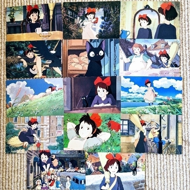 ジブリ(ジブリ)の魔女の宅急便ポストカード14枚 エンタメ/ホビーのコレクション(印刷物)の商品写真