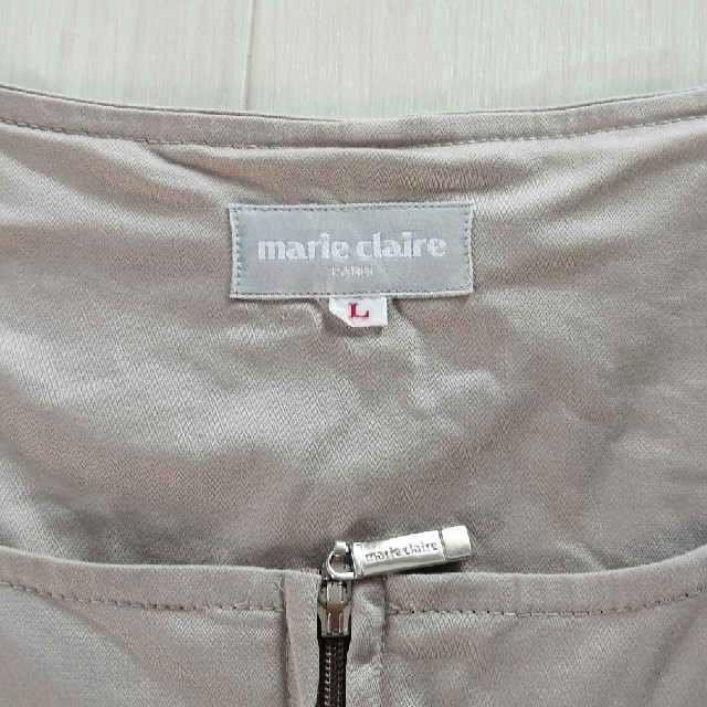 Marie Claire(マリクレール)のmarie claire PARIS Lサイズ ワンピース ベージュ 日本製 レディースのワンピース(ひざ丈ワンピース)の商品写真