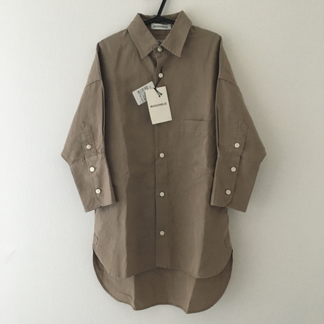 美品 マディソンブルー  J.BRADLEY CUFF SHIRT ベージュマディソンブルー