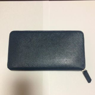 わかぽん様専用　イタリア製ラルコバレーノラウンドジップ 長財布Navy/Blue(長財布)