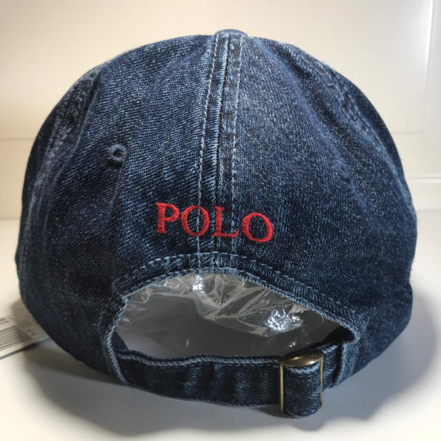 POLO RALPH LAUREN(ポロラルフローレン)の新品未使用　ポロラルフローレン　デニムローキャップ　送料無料　男女兼用 レディースの帽子(キャップ)の商品写真