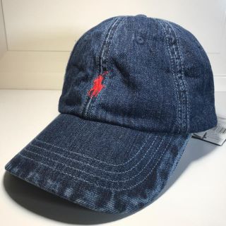 ポロラルフローレン(POLO RALPH LAUREN)の新品未使用　ポロラルフローレン　デニムローキャップ　送料無料　男女兼用(キャップ)