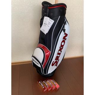 ダンロップ(DUNLOP)のSRIXONキャディバッグ+ゴルフボール(バッグ)