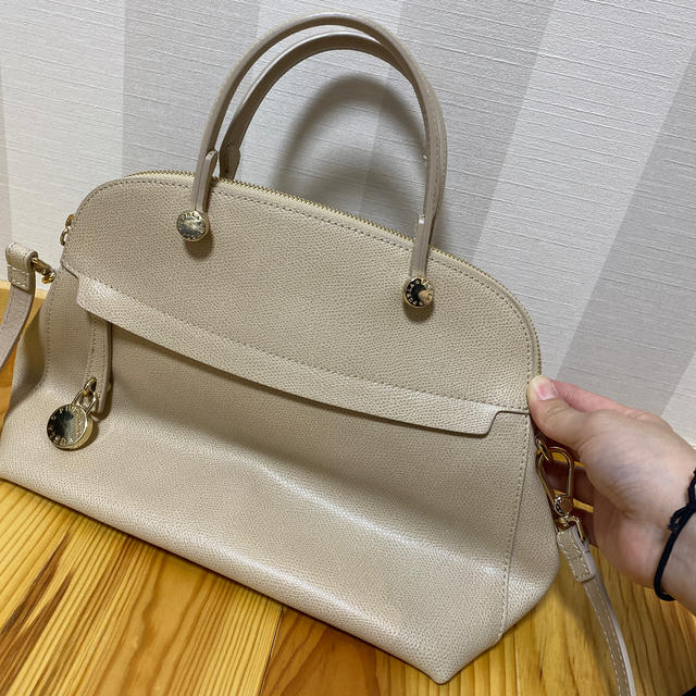 FURLA ハンドバック　グレージュバッグ