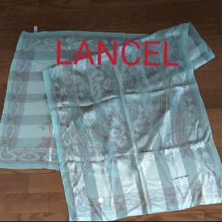 ランセル(LANCEL)のLANCEL　ロングストール　淡い水色(ストール/パシュミナ)