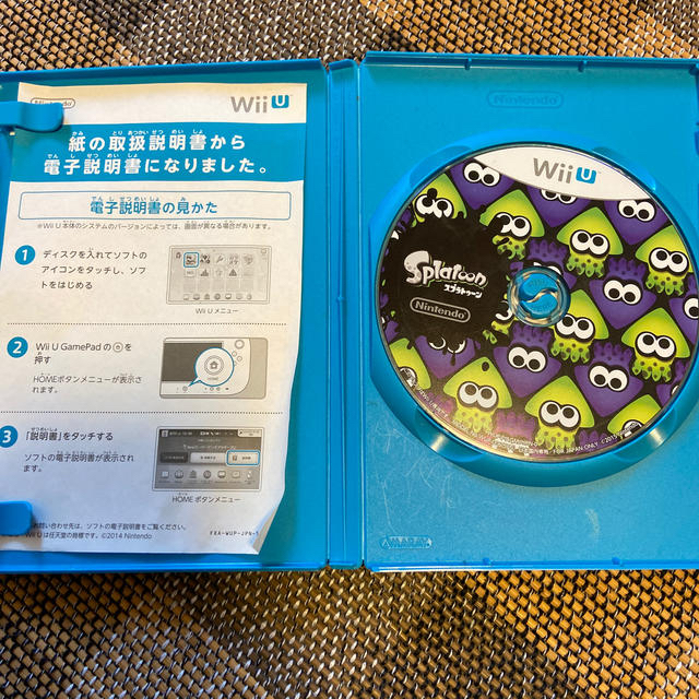 Wii U(ウィーユー)のWii U スプラトゥーン　ジャンク品 エンタメ/ホビーのゲームソフト/ゲーム機本体(家庭用ゲームソフト)の商品写真