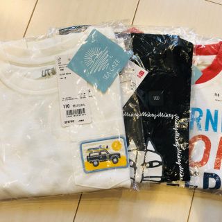 ユニクロ(UNIQLO)の★新品タグ付き★ユニクロ　キッズTシャツ3枚セット　110(Tシャツ/カットソー)