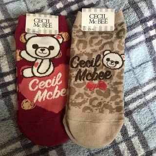 セシルマクビー(CECIL McBEE)の新品　CECIL McBEE 靴下　二足セット(ソックス)