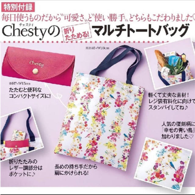 Chesty(チェスティ)の美人百花 2019年11月号付録 Chesty  マルチトートバッグ レディースのバッグ(トートバッグ)の商品写真