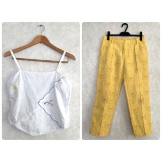 ギャップ(GAP)のあやママさま専用★AULAAILAパンツ+GAP 刺繍パッチワークキャミソール(キャミソール)