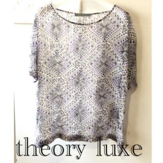 セオリーリュクス(Theory luxe)のtheory luxeシルク100%ブラウスM38サイズ セオリーリュクス(シャツ/ブラウス(半袖/袖なし))