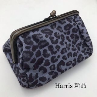 ハリス(Harriss)のハリス Harris がま口ポーチ ヒョウ柄 大人のおしゃれ手帖(ポーチ)