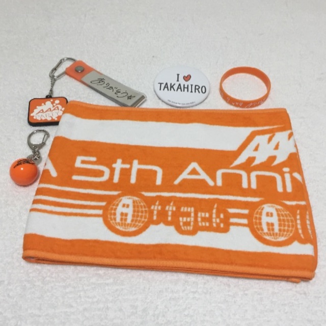 AAA 橙セット2 5thマフラータオル他 ミュージシャン