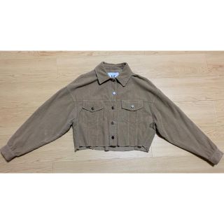 ザラ(ZARA)のコーデュロイ ショート丈ジャケット ベージュ(その他)