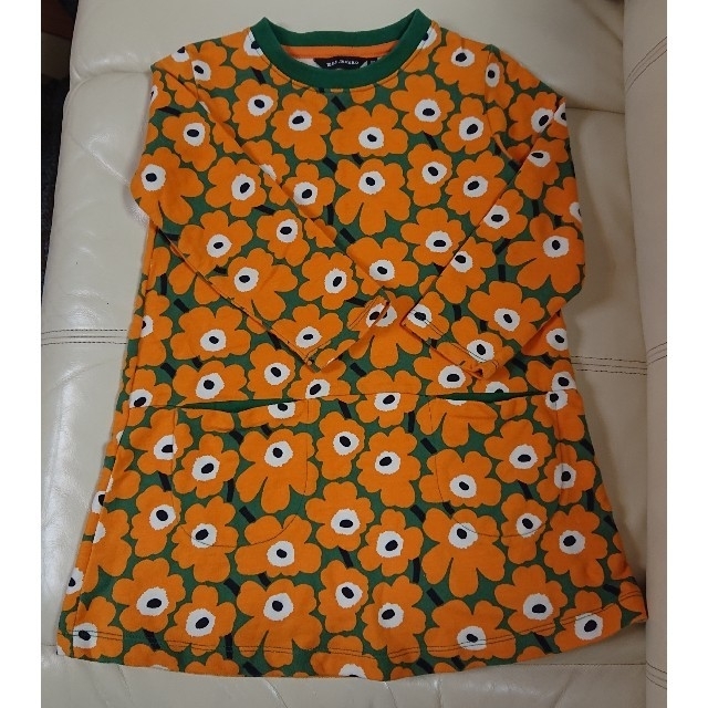 marimekko(マリメッコ)のmarimekko 92-98 ウニッコ キッズ 長袖ワンピース キッズ/ベビー/マタニティのキッズ服女の子用(90cm~)(ワンピース)の商品写真