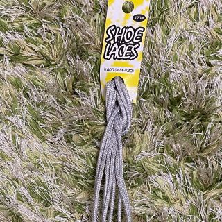 靴ひも　ShoesLaces シルバー 120cm(スニーカー)