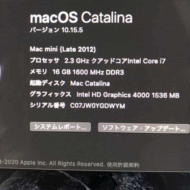 PC タブレット Apple Mac mini 16GB Late2012 SSD i7 1TB 超格安一点
