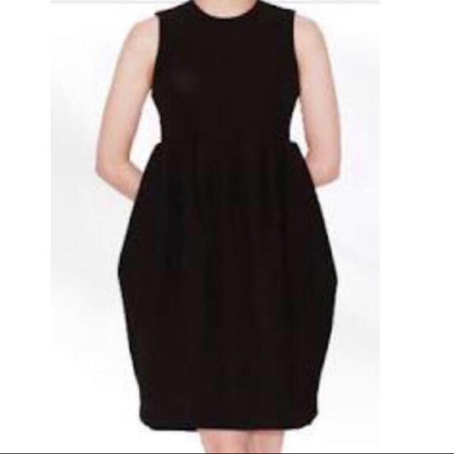 ☆YOKO CHAN ヨーコチャン Gathered Dress ブラック 36 - ひざ丈ワンピース