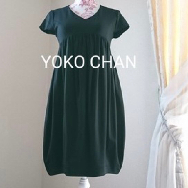 BARNEYS NEW YORK(バーニーズニューヨーク)のYOKO CHAN ヨーコチャン コクーンワンピース ブラック 36 レディースのワンピース(ひざ丈ワンピース)の商品写真