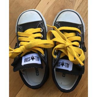 コンバース(CONVERSE)のコンバース　オールスター　子ども靴　黒色　少し汚れ有り(スニーカー)