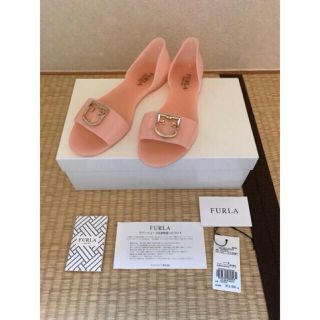 フルラ(Furla)の美品　FURLA ラバーサンダルピンク　37サイズ(サンダル)