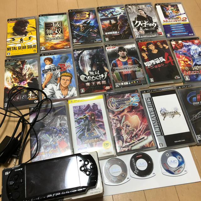 PSP-2000 本体 ソフト付き グラセフ ウイイレ