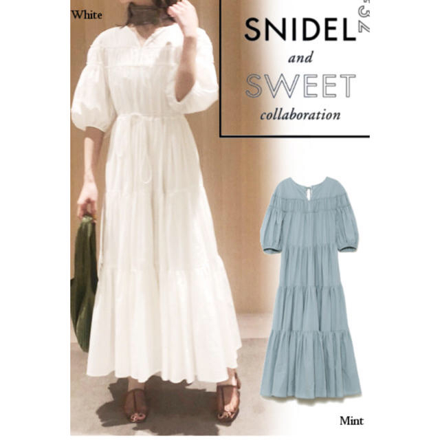 SNIDEL(スナイデル)の新品未使用タグ付き★スナイデル★ティアードコットンワンピース レディースのワンピース(ロングワンピース/マキシワンピース)の商品写真