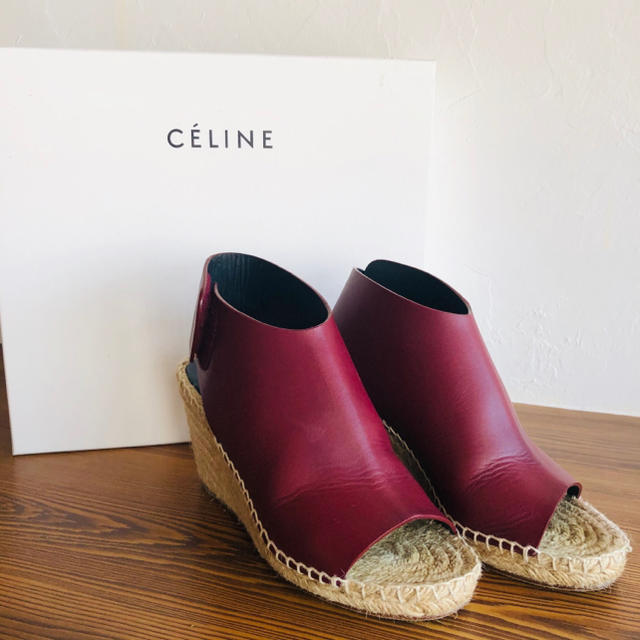 celine - セリーヌ エスパドリーユ ウェッジ サンダルの通販 by ぴー