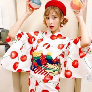 Cherry柄浴衣 明日花キララ着用❤️❤️❤️❤️