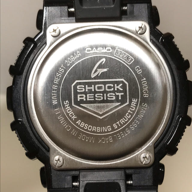 カシオ G-SHOCK ブラック×ゴールドシリーズ　GD-100GB-1JF