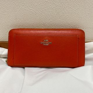 コーチ(COACH)のCOACH コーチ長財布　オレンジ(財布)