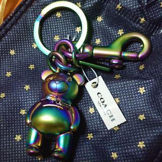 コーチ(COACH)のCOACH 新品 3Dメタルレインボーベア キーホルダー(キーホルダー)