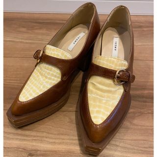 アメリヴィンテージ(Ameri VINTAGE)のAmeri SQUARE TOE LOAFER ローファー パンプスS(ハイヒール/パンプス)